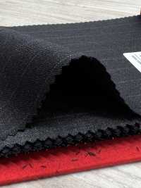 5MK0182 MIYUKI EVER WOOL（ミユキ・エバーウール） ストライプ チャコールグレー[生地] 御幸毛織(ミユキ) サブ画像