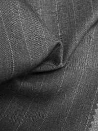 5MK0182 MIYUKI EVER WOOL（ミユキ・エバーウール） ストライプ チャコールグレー[生地] 御幸毛織(ミユキ) サブ画像