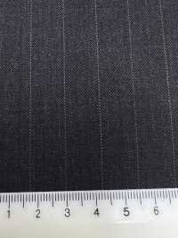 5MK0182 MIYUKI EVER WOOL（ミユキ・エバーウール） ストライプ チャコールグレー[生地] 御幸毛織(ミユキ) サブ画像