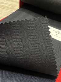 5ML0262 MIYUKI EVER WOOL（ミユキ・エバーウール） ヘリンボーン ダークネイビー[生地] 御幸毛織(ミユキ) サブ画像