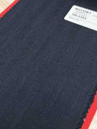 5ML0284 MIYUKI EVER WOOL（ミユキ・エバーウール） ヘリンボーン ブルー[生地] 御幸毛織(ミユキ) サブ画像