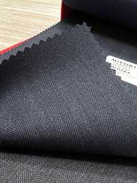 5ML0284 MIYUKI EVER WOOL（ミユキ・エバーウール） ヘリンボーン ブルー[生地] 御幸毛織(ミユキ) サブ画像
