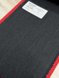 5ML0295 MIYUKI EVER WOOL（ミユキ・エバーウール） ヘリンボーン チャコールグレー[生地] 御幸毛織(ミユキ) サブ画像