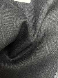 5ML0295 MIYUKI EVER WOOL（ミユキ・エバーウール） ヘリンボーン チャコールグレー[生地] 御幸毛織(ミユキ) サブ画像