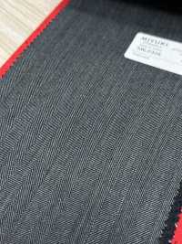 5ML0306 MIYUKI EVER WOOL（ミユキ・エバーウール） ヘリンボーン グレー[生地] 御幸毛織(ミユキ) サブ画像