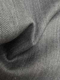 5ML0306 MIYUKI EVER WOOL（ミユキ・エバーウール） ヘリンボーン グレー[生地] 御幸毛織(ミユキ) サブ画像