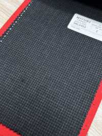 5ML0402 MIYUKI EVER WOOL（ミユキ・エバーウール） ハウンドトゥース チャコールグレー[生地] 御幸毛織(ミユキ) サブ画像