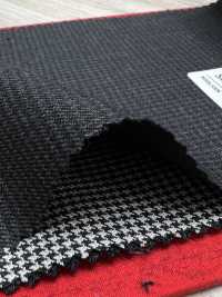 5ML0402 MIYUKI EVER WOOL（ミユキ・エバーウール） ハウンドトゥース チャコールグレー[生地] 御幸毛織(ミユキ) サブ画像