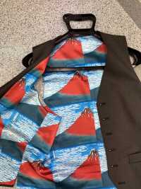 TPS3002 葛飾北斎 プリント裏地 リピート柄 サブ画像