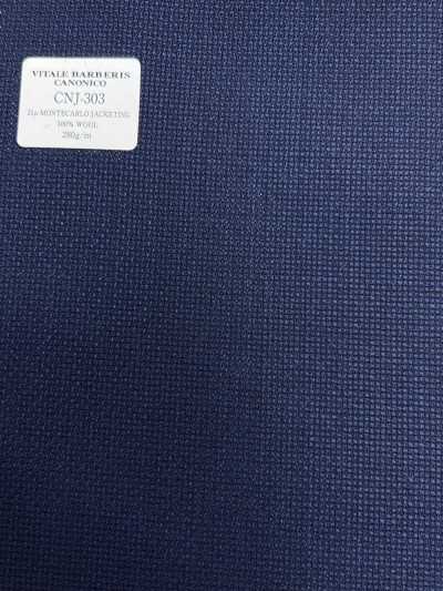 CNJ303 CANONICO(カノニコ) 定番 21μMONTECARLO JACKETING ホップサック ネイビー 無地