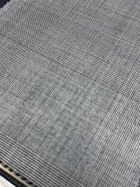 M02053-9 KUNISHIMA1850 Exclusive line【Extrafine Wool 140’s】白黒 グレンチェック[生地] 国島株式会社 サブ画像