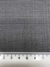 M02053-9 KUNISHIMA1850 Exclusive line【Extrafine Wool 140’s】白黒 グレンチェック[生地] 国島株式会社 サブ画像