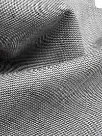 M02054-9 KUNISHIMA1850 Exclusive line【Extrafine Wool 140’s】白黒 シャークスキン[生地] 国島株式会社 サブ画像