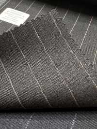 M02059-4 KUNISHIMA1850 Exclusive line 【Superfine Worsted】グレー ペンシルストライプ[生地] 国島株式会社 サブ画像