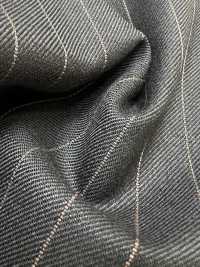 M02059-4 KUNISHIMA1850 Exclusive line 【Superfine Worsted】グレー ペンシルストライプ[生地] 国島株式会社 サブ画像