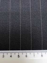 M02059-4 KUNISHIMA1850 Exclusive line 【Superfine Worsted】グレー ペンシルストライプ[生地] 国島株式会社 サブ画像