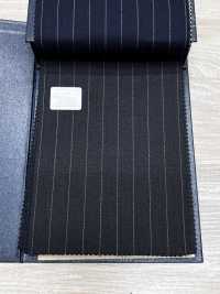 M02059-4 KUNISHIMA1850 Exclusive line 【Superfine Worsted】グレー ペンシルストライプ[生地] 国島株式会社 サブ画像