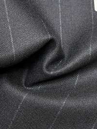M02060-2 KUNISHIMA1850 Exclusive line 【Superfine Worsted】紺 チョークストライプ[生地] 国島株式会社 サブ画像