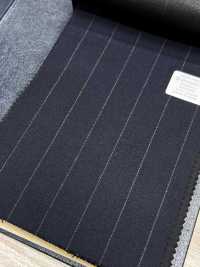M02061-2 KUNISHIMA1850 Exclusive line 【Superfine Worsted】紺 チョークストライプ[生地] 国島株式会社 サブ画像
