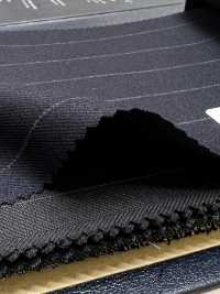 M02061-2 KUNISHIMA1850 Exclusive line 【Superfine Worsted】紺 チョークストライプ[生地] 国島株式会社 サブ画像