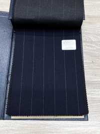 M02061-2 KUNISHIMA1850 Exclusive line 【Superfine Worsted】紺 チョークストライプ[生地] 国島株式会社 サブ画像