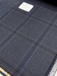 M02063-3 KUNISHIMA1850 Exclusive line 【Superfine Worsted】ブルー チェック[生地] 国島株式会社 サブ画像