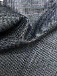 M02063-3 KUNISHIMA1850 Exclusive line 【Superfine Worsted】ブルー チェック[生地] 国島株式会社 サブ画像