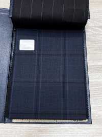 M02063-3 KUNISHIMA1850 Exclusive line 【Superfine Worsted】ブルー チェック[生地] 国島株式会社 サブ画像