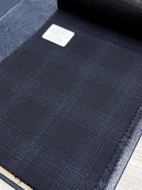 M02064-2 KUNISHIMA1850 Exclusive line 【Superfine Worsted】紺 杢チェック[生地] 国島株式会社 サブ画像
