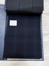 M02064-2 KUNISHIMA1850 Exclusive line 【Superfine Worsted】紺 杢チェック[生地] 国島株式会社 サブ画像