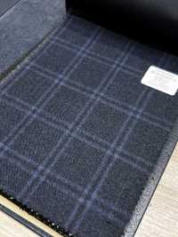 M02065-3 KUNISHIMA1850 Exclusive line 【Superfine Worsted】ブルー 杢チェック[生地] 国島株式会社 サブ画像