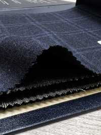 M02065-3 KUNISHIMA1850 Exclusive line 【Superfine Worsted】ブルー 杢チェック[生地] 国島株式会社 サブ画像