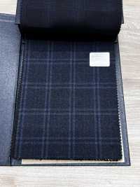 M02065-3 KUNISHIMA1850 Exclusive line 【Superfine Worsted】ブルー 杢チェック[生地] 国島株式会社 サブ画像