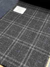 M02065-4 KUNISHIMA1850 Exclusive line 【Superfine Worsted】グレー 杢チェック[生地] 国島株式会社 サブ画像