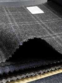 M02065-4 KUNISHIMA1850 Exclusive line 【Superfine Worsted】グレー 杢チェック[生地] 国島株式会社 サブ画像