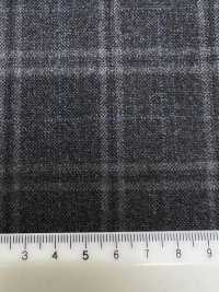M02065-4 KUNISHIMA1850 Exclusive line 【Superfine Worsted】グレー 杢チェック[生地] 国島株式会社 サブ画像
