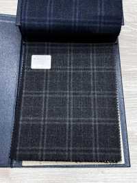 M02065-4 KUNISHIMA1850 Exclusive line 【Superfine Worsted】グレー 杢チェック[生地] 国島株式会社 サブ画像