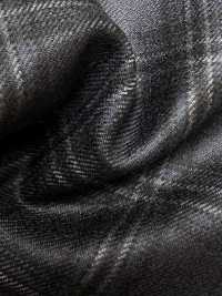 M02045-3 KUNISHIMA1850 Exclusive line 【SOMO CASHMERE 100%】 紺 3Dチェック[生地] 国島株式会社 サブ画像