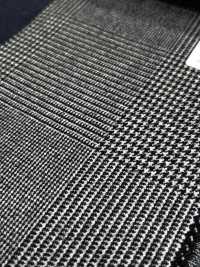 M02046-9 KUNISHIMA1850 Exclusive line 【SOMO CASHMERE 100%】 白黒ビックチェック[生地] 国島株式会社 サブ画像