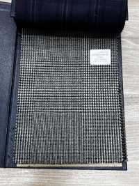 M02046-9 KUNISHIMA1850 Exclusive line 【SOMO CASHMERE 100%】 白黒ビックチェック[生地] 国島株式会社 サブ画像