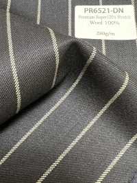 PR6521-DN 定番  国産 Premium Super120's Stretch ストライプ ダークネイビー[生地] 細井商事株式会社 サブ画像