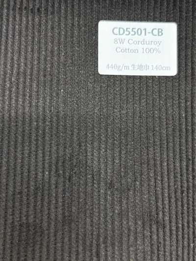 CD5501-CB 8W Corduroy C100 チャコールブラウン