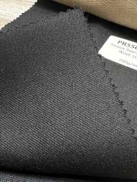 PR5501-BK 定番  国産 Premium Super120's Stretch 無地 ブラック[生地] 細井商事株式会社 サブ画像