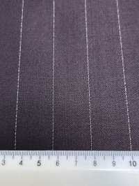 LA5521-DR 定番  国産 シルクラメウールストレッチ ストライプ ダークレッド[生地] 細井商事株式会社 サブ画像