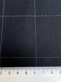 LA5531-GR 定番  国産 シルクラメウールストレッチ チェック グリーン[生地] 細井商事株式会社 サブ画像