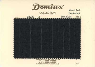 23722-3 定番 Mohair Twill Gently Cloth  DOMINX(ドミンクス) プレミアムコレクション ダークグレー