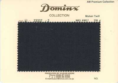 23337-2 定番 Mohair Twill  DOMINX(ドミンクス) プレミアムコレクション チャコール