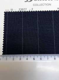 23977-2 定番 Kid mohair キッドモヘア DOMINX(ドミンクス) プレミアムコレクション ワイドストライプ チャコール[生地] 葛利毛織(DOMINX) サブ画像