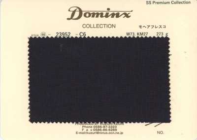 23952-C6 定番 モヘアフレスコ キッドモヘア DOMINX(ドミンクス) プレミアムコレクション チャコール