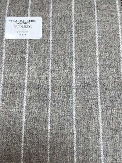 56CN5203 CANONICO(カノニコ) ORIGINAL WOOLLEN FLANNEL ベージュ/ オフ ストライプ